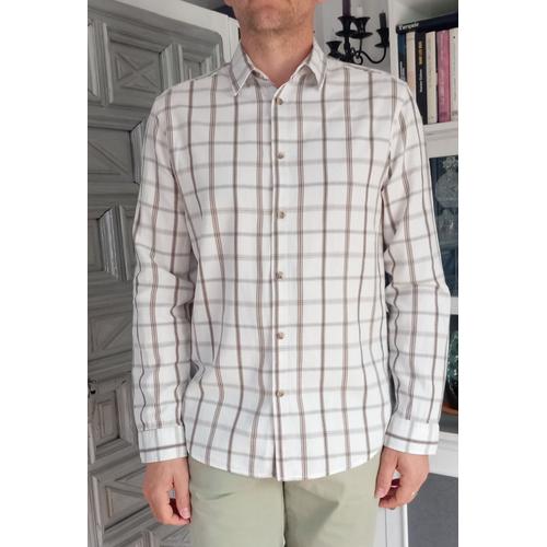 Chemise Kiabi Beige À Carreaux