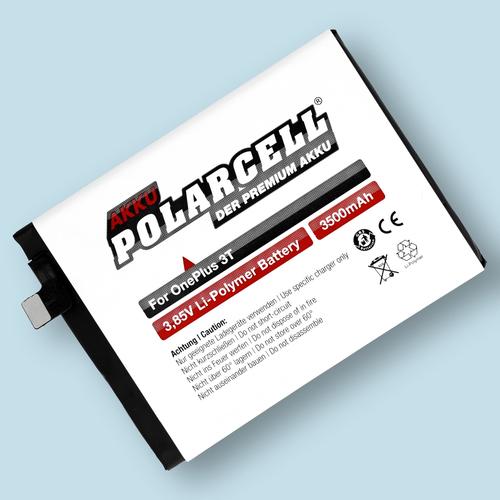 Batterie Li-Polymer 3,85 V 3500 Mah / 13,48 Wh Haut De Gamme Pour Oneplus 3t - Garantie 1 An - De Marque Polarcell®