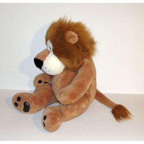 lion assis grand modele peluche play by play 38cm