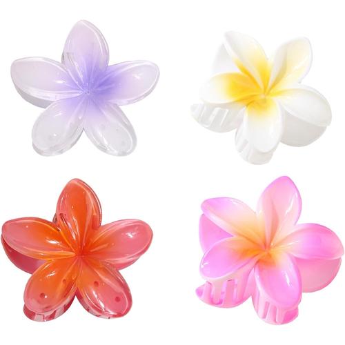 4 Pièces Pince Cheveux Fleur, Pince Fleur Cheveux Accessoires Exquis, Pince Fleur Convient À Tous Les Types De Cheveux Et À Tous Les