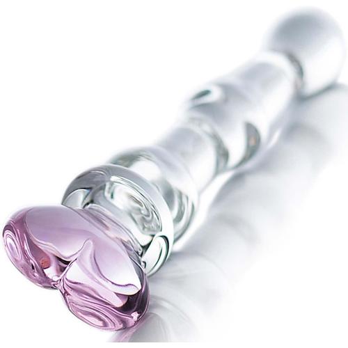 Rose Rose Crystal Verre: Sex Toys Anals Plug Anal Verre Sextoye Femme Gros Gode En Verre Pour Femme God Pour Homme Pour Débutant Sex Toys