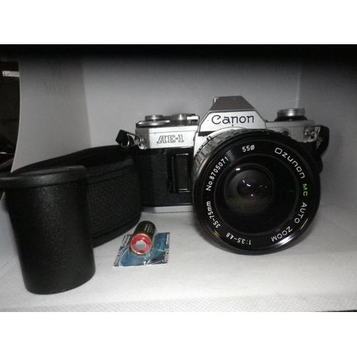 CANON AE-1 + objectif 50 mm + objectif zoom 100/200 mm