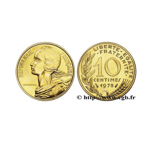 2 Pièces De 10 Centimes Franc (1984-1985) Ttb++