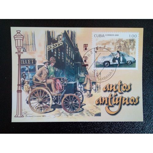 Timbre Cuba M I Bl 248 Panhard-Levassor, 1958 2008 ( 14812 )