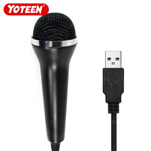 Yoteen micro karaoké universel pour PS4 PS3 XBOX One 360 PC jeux USB  Microphone jeux vidéo USB Microphone à main filaire