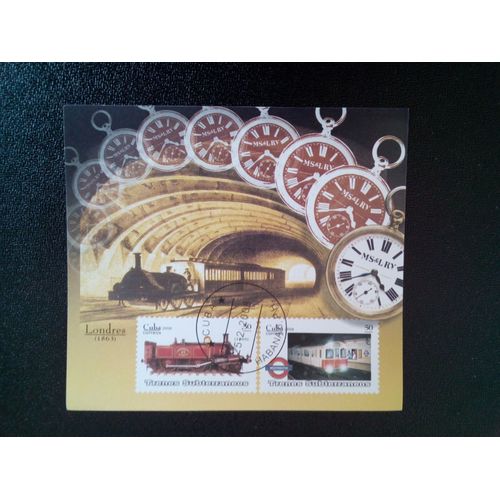 Timbre Cuba Yt Bl 234 Métros 2008 ( 14812 )