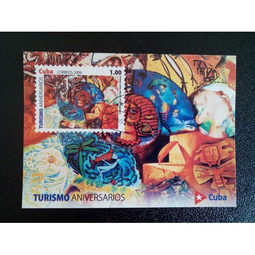 Timbre Cuba M I Bl 261 Anniversaire De Peinture Murale 2009 ( 14812 )