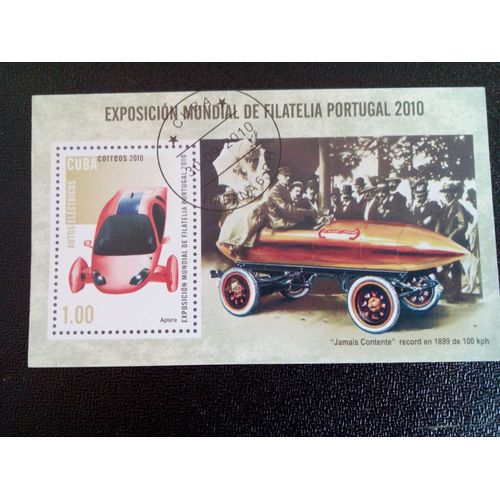 Timbre Cuba Yt Bl 275 Exposition Internationale De Timbres Portugal 2010 ( 14812 )