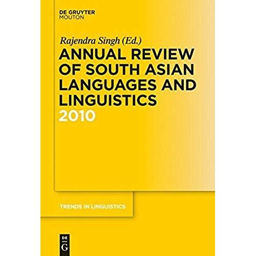 Annual Review Of South Asian Languages And Linguistics