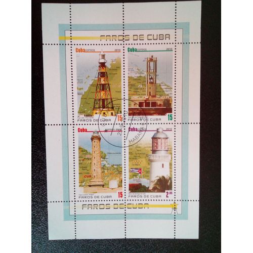 Timbre Cuba M I Bl 279 Phares De Cuba 2010 ( 14812 )