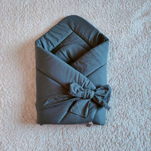 Nid D'ange D'emmaillotage Gris Pour Bébé (77x77cm) - Coton Doux Et Tissu Anti-Allergique