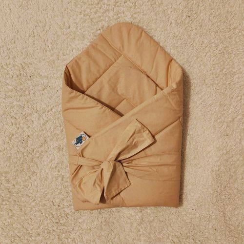 Nid D'ange D'emmaillotage Beige Pour Bébé (77x77cm) - Coton Doux Et Tissu Anti-Allergique