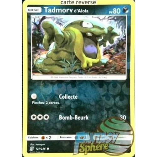 Carte Pokemon Tadmorv D'alola Reverse 127/236