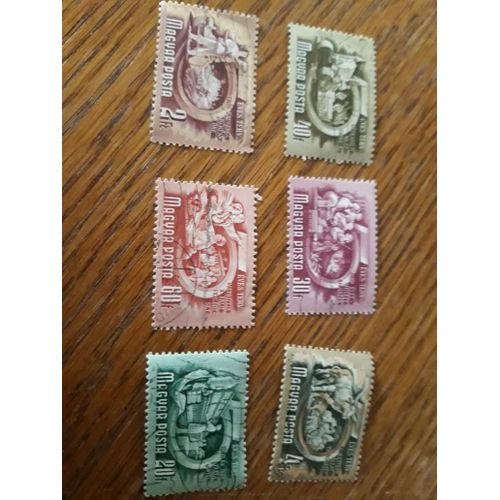Timbre Hongrie Hungary Agriculture Plan Quinquennal Lot De 6 Tp7