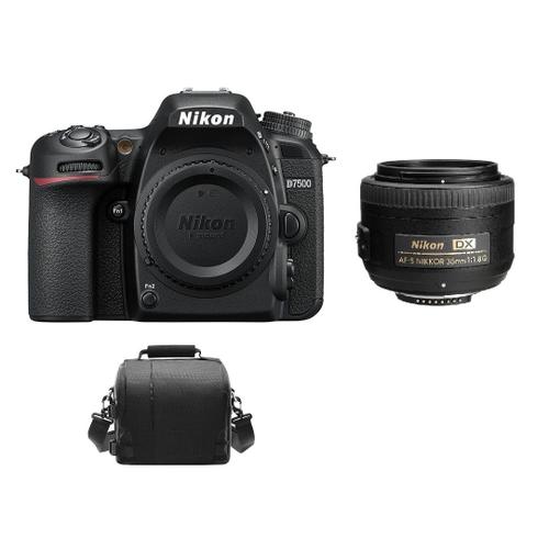 NIKON D7500 reflex 20.9 mpix + AF-S 35MM F1.8G DX + camera Sac