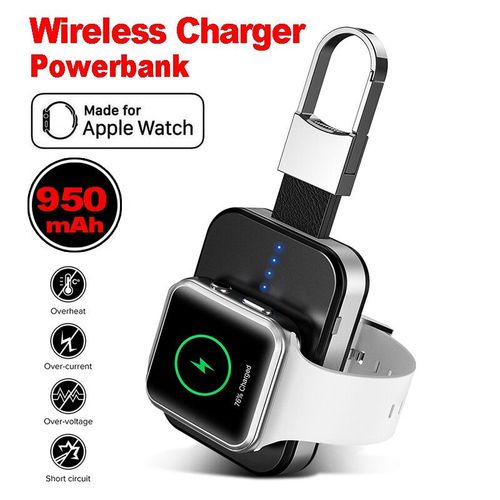 Qi Recharge Sans Fil Pour Apple Watch 4 3 2 1 Chargeur Sans Fil Pour Apple 950 Mah Charge De Batterie Externe