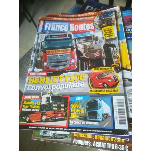 France Routes 444 De 2019 Volvo Fh460 Gaz Euro 6,Freightliner Cascadia,Unic,Scania 143 Streamline,Berliet T100