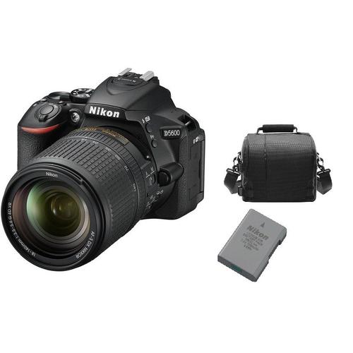 NIKON D5600 reflex 24.2 mpix KIT AF-S 18-140mm F3.5-5.6G ED VR DX + Sac + EN-EL14A Battery