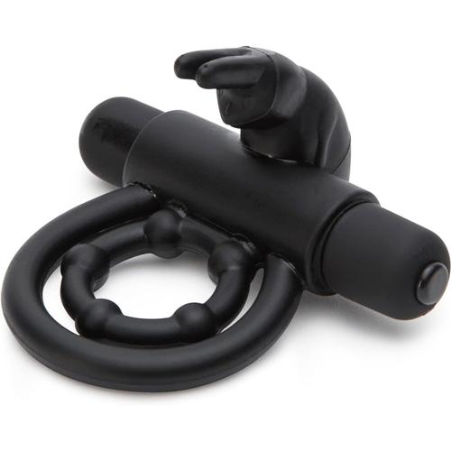 Noir Noir Bionic Bullet Anneau Pénien Vibrant Rabbit ¿ Anneau Pénis Cockring Double Silicone Extensible ¿ Mini Vibromasseur Amovible 5