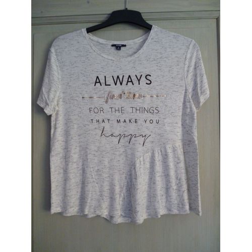 Tee-Shirt Ample Volant Asymétrique - Kiabi Taille 14 Ans