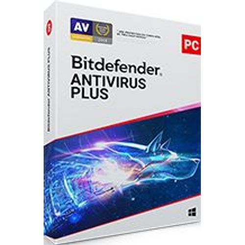 Bitdefender Antivirus Plus - 3 Postes - 2 Ans - Logiciel En Téléchargement - Pc