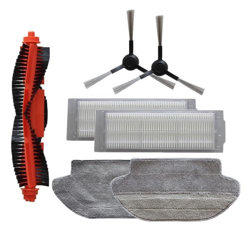 7 pièces pour Mijia STYJ02YM STYTJ02YM Viomi V2 filtre Robot pièces accessoires, brosse latérale vadrouille chiffons brosses principales filtre HEPA May06106339