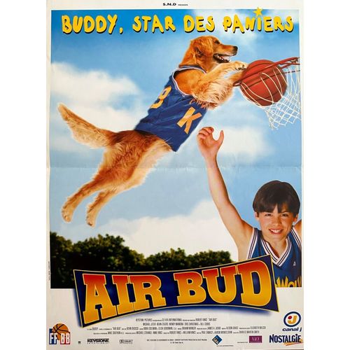 Air Bud - Affiche Originale De Cinéma - Format 40x60 Cm - De Charles Martin Smith Avec Michael Jeter, Kevin Zegers, Wendy Makkena - Année 1997