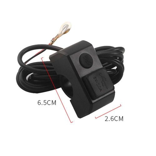 Noir - Chargeur Usb Pour Moto Et Tourisme, Adaptateur De Charge Rapide Pour Guidon, Prise'alimentation Automatique Avec Voltmètre Pour Téléphone, 12v À 5v, 3a