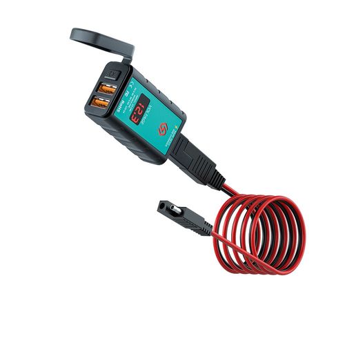 A2 - Chargeur Usb 12v Étanche Pour Moto, Interrupteur Avec Voltmètre, Adaptateur De Charge Rapide Sae Vers Prise Usb Type-C, Accessoires
