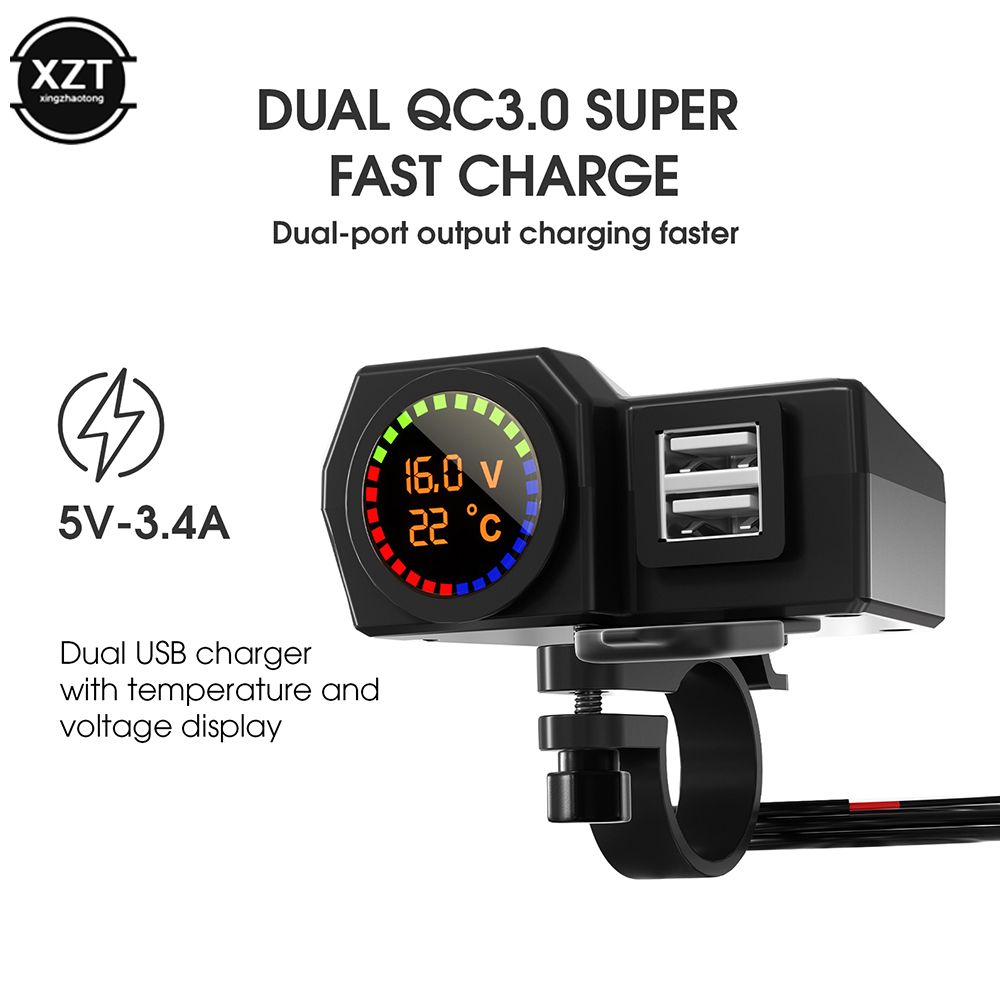 Usb Et Type C - Chargeur Usb Type C Qc3.0 Pour Moto Et Touri... - 3