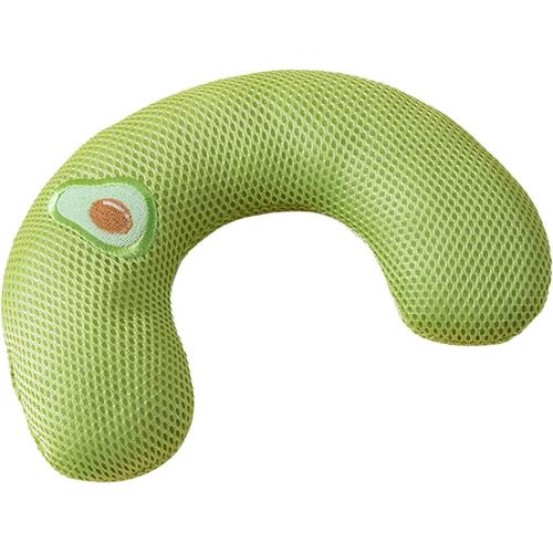 Green Green Oreiller Pour Chat, Oreiller Cervical En Peluche Flexible Pour Animal De Compagnie, Oreiller Cervical Pour Animal De