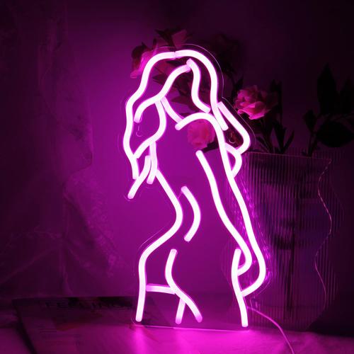 A-Whole Body A-Whole Body Naked Lady Neon Sign Led Sexy Back Neon Light 15,7x 9 Art Décoration Enseigne Murale Pour La Maison Chambre Bar Salle