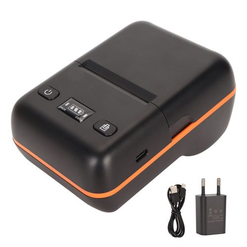 Imprimante thermique 58mm BT4.2, connexion 50 à 80 mm/s, 203DPI, Type C, veille automatique, expédition, imprimante d'étiquettes, 100 à 240V, prise ue