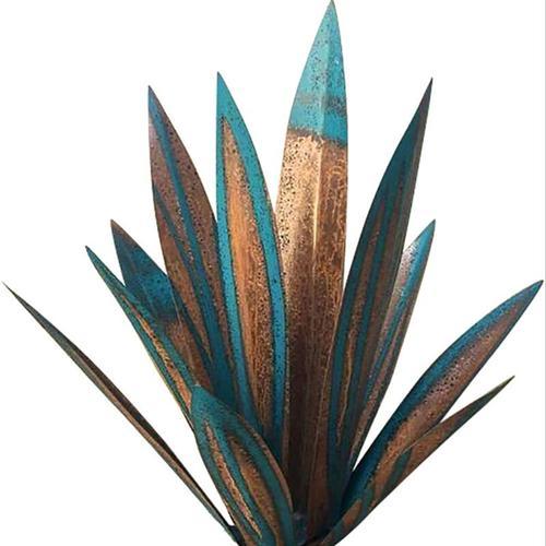 Diy Metal Agave Plante Decoration Tequila Rustique Art Sculpture Pour Patio Exterieur Jardin Yard Art Ornements, 270Mm