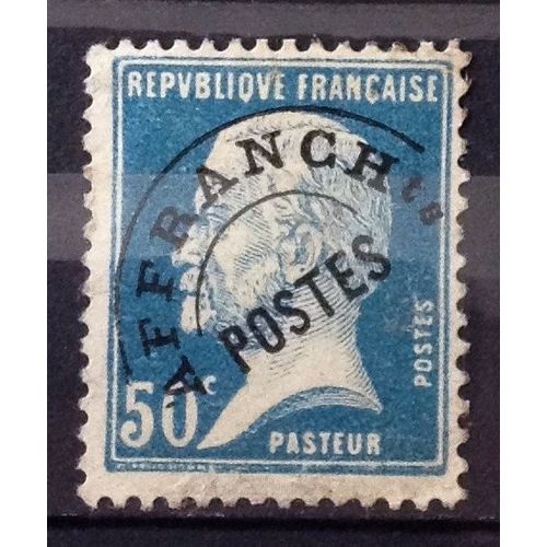 Préoblitéré Pasteur 50c Bleu (Très Joli N° 68) Neuf* À Tout Petit Prix - Cote 150,00 - France Année 1922 - N25244