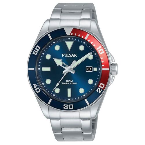 Montre Pulsar En Acier Gris