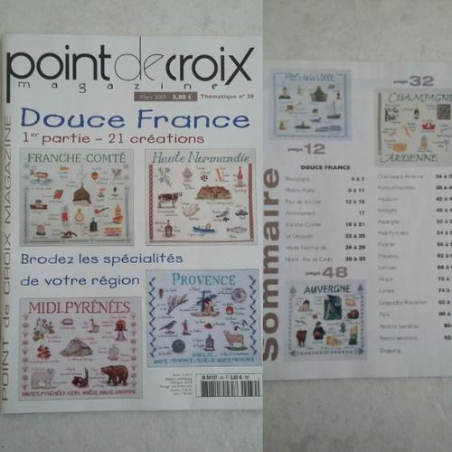 Point De Croix Magazine 39 Thématique "Douce France"