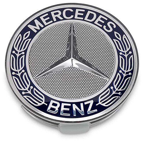  Lot de 4 enjoliveurs de roue Mercedes-Benz B66470202 /  A2204000125 avec logo étoile - Pour classe E, classe C CL CLS SLK ML GLK,  classe A, classe B W204 W212