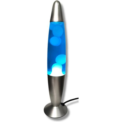 Blanc,Bleu Blanc,Bleu Lampe De Lava De Bureau, 35 Cm Bleu - Blanc, Avec Interrupteur, Comprend Une Ampoule E14, Des Lampes À Plasma, Un Magma,