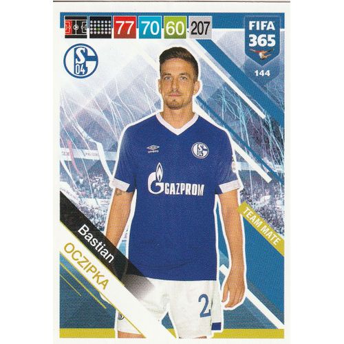 N° 144 - Carte Adrenalyn Xl Panini Foot Fifa 365 - 2019 - Bastian Oczipka - Schalke 04