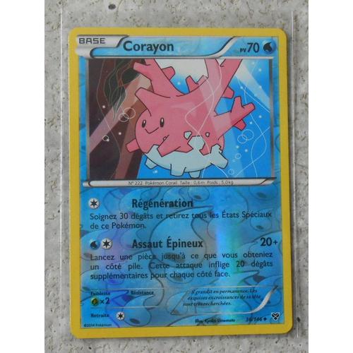 Carte Pokemon Francaise Reverse Serie Xy Corayon 36/146