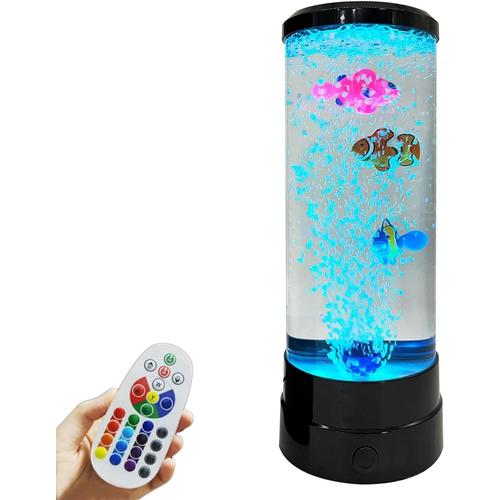 Svart Svart Jellyfish Lava Lamp Led Bubble Cool Light Aquarium Tank Night Light Mood Table Lamp Decorations For Home Office Decor Relax