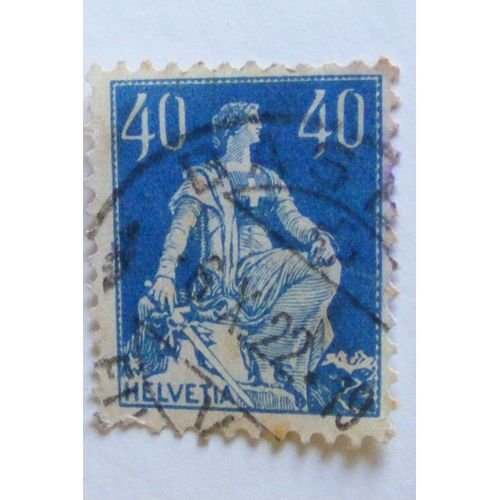 Timbres Suisses Helvétia Assise Avec Épée 40/60/80