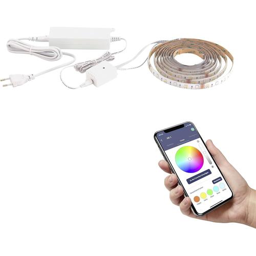 Blanc Blanc Blanc Connect.Z Ruban Led Connecté Stripe-Z, Bande 5 M, Zigbee, Contrôlable Par Appli Et Commande Vocale, Blanc Chaud ¿