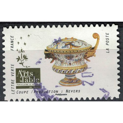 France 2018 Oblitéré Rond Used Arts De La Table Porcelaine Et Faïence Coupe Production Nevers Y&t 1528 Su
