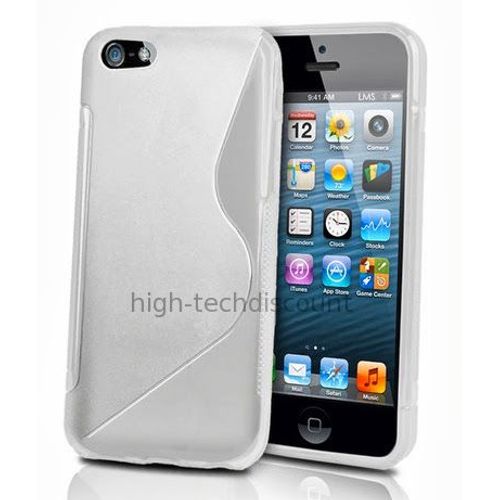 Housse Etui Coque Pochette Silicone Gel Pour Apple Iphone 5c + Film Ecran - Blanc