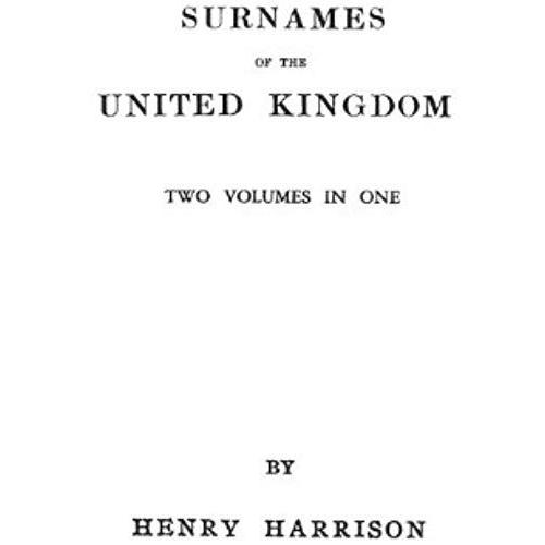 Surnames Of The United Kingdom
