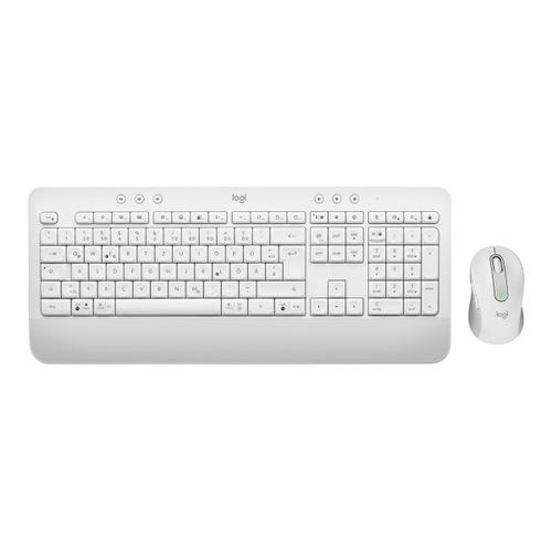 Logitech Signature MK650 Combo for Business - Ensemble clavier et souris - sans fil - Bluetooth LE - QWERTZ - Allemand - blanc cassé