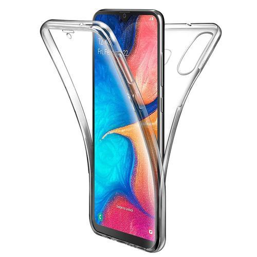 Coque Avant Et Arrière Silicone Pour Samsung Galaxy A20e/ A20e Dual Sim 5.8" 360° Protection Intégrale - Transparent