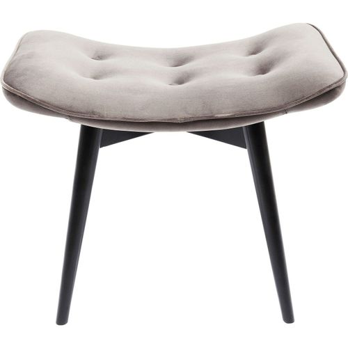 Repose-Pieds Vicky Velours Gris Kare Design